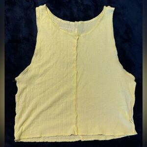 Yellow american eagle tank top